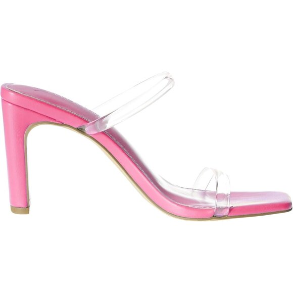 🆕 Women Pink Avery Square Toe Two Strap Staples Elevate High Heeled Sandal - Picture 7 of 8